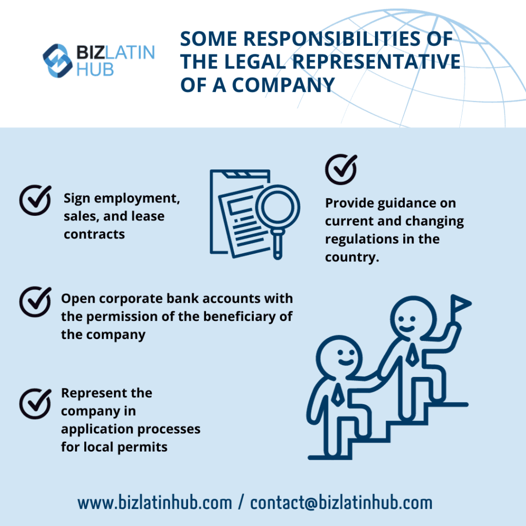 When do you need a Legal Representative in Ecuador?