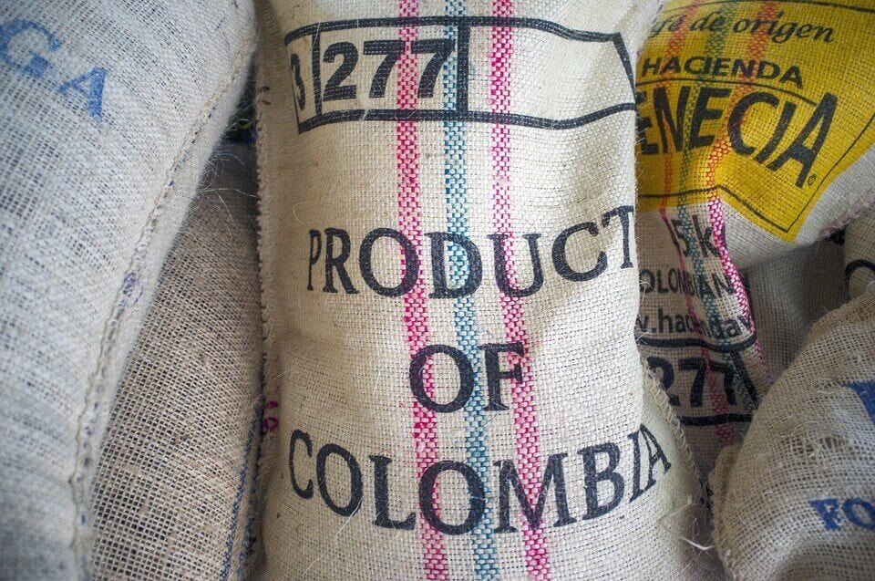 Coffee bag from Colombia