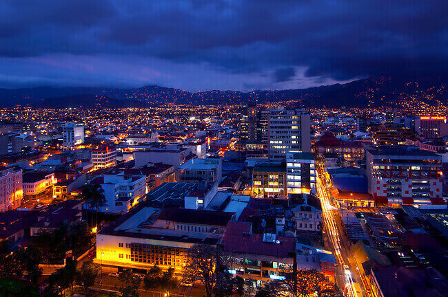 Costa Rica air view