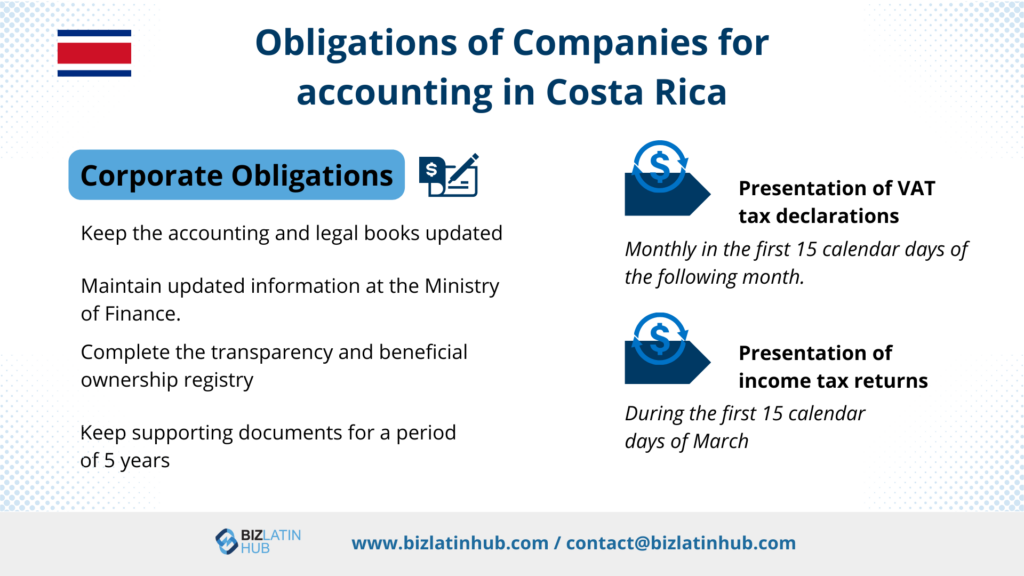 Accounting in Costa Rica and Company Tax Requirements