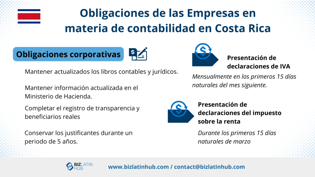 Contabilidad en Costa Rica y requisitos fiscales de las empresas