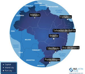 Map of Brazil and why doing business in Brazil