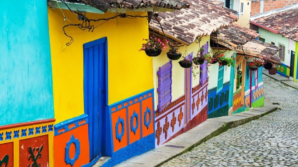 Colombian colorful houses