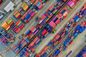 Containers waiting at port to be shipped - Free Trade Zones support import and export activity in Central America