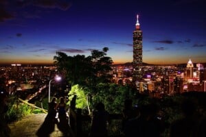 Taiwan capital skyline