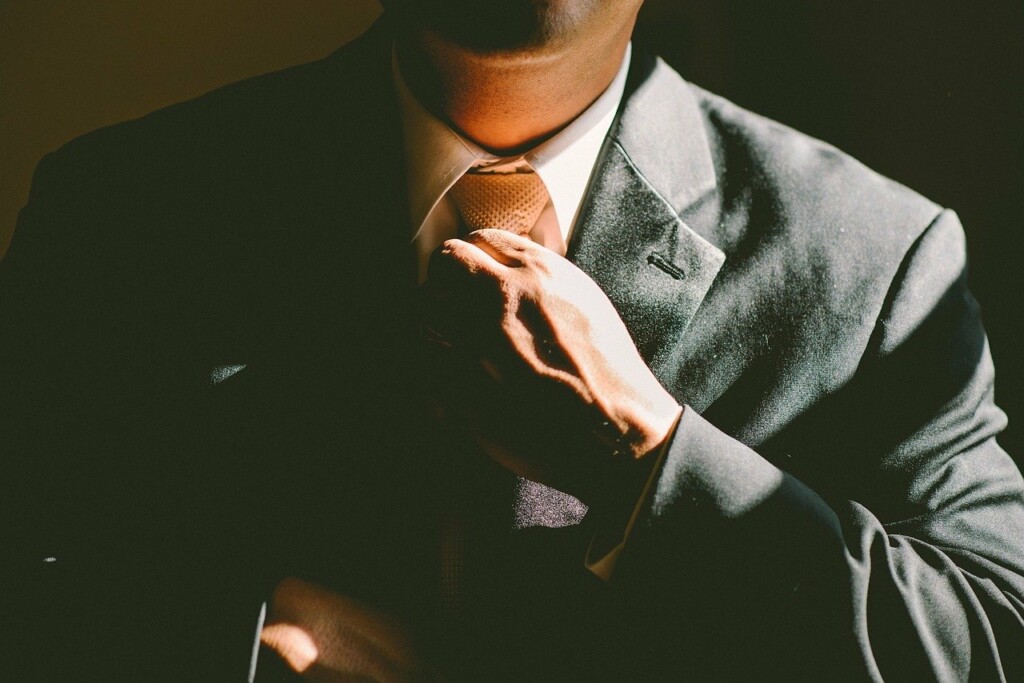 Man in business suit and tie