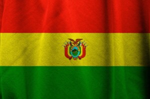 Photo of the Bolivian flag to accompany article on import and export regulations in Bolivia
