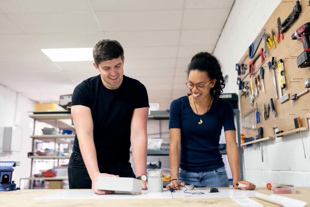 2 people preparing to undertake tasks related to corporate secretarial services. 