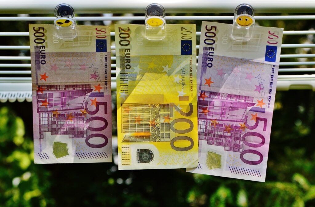 European currency depicting anti-money laundering policies