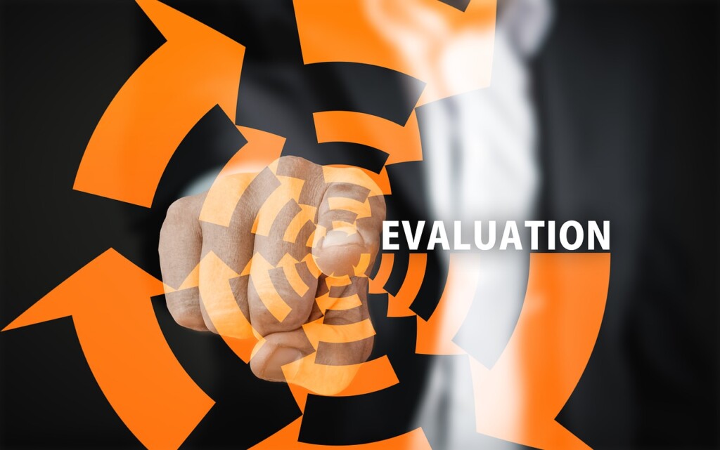 Evaluation graphic superimposed on a person conducting due diligence in Brazil