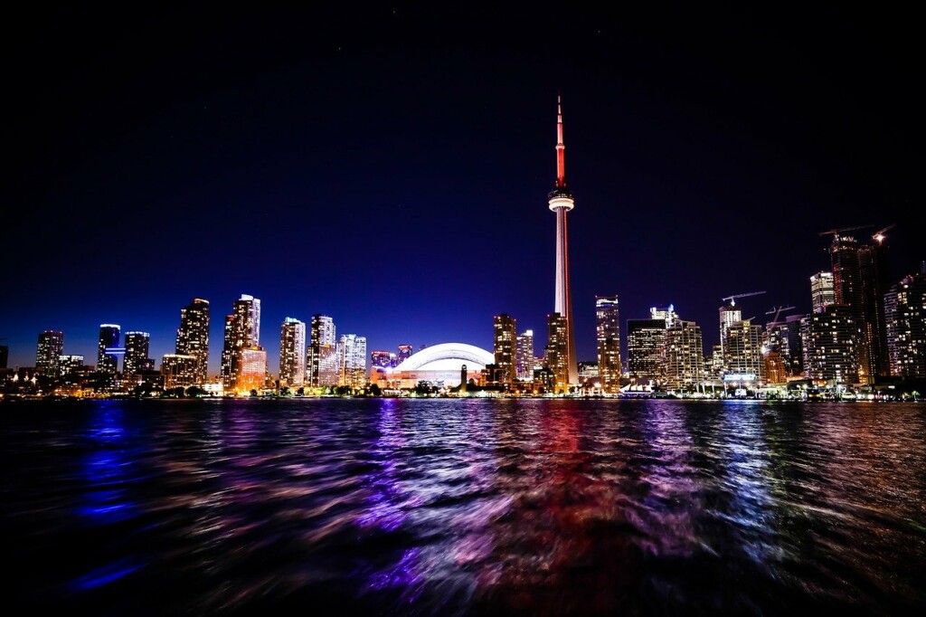 Evening shot of Toronto City, Canada