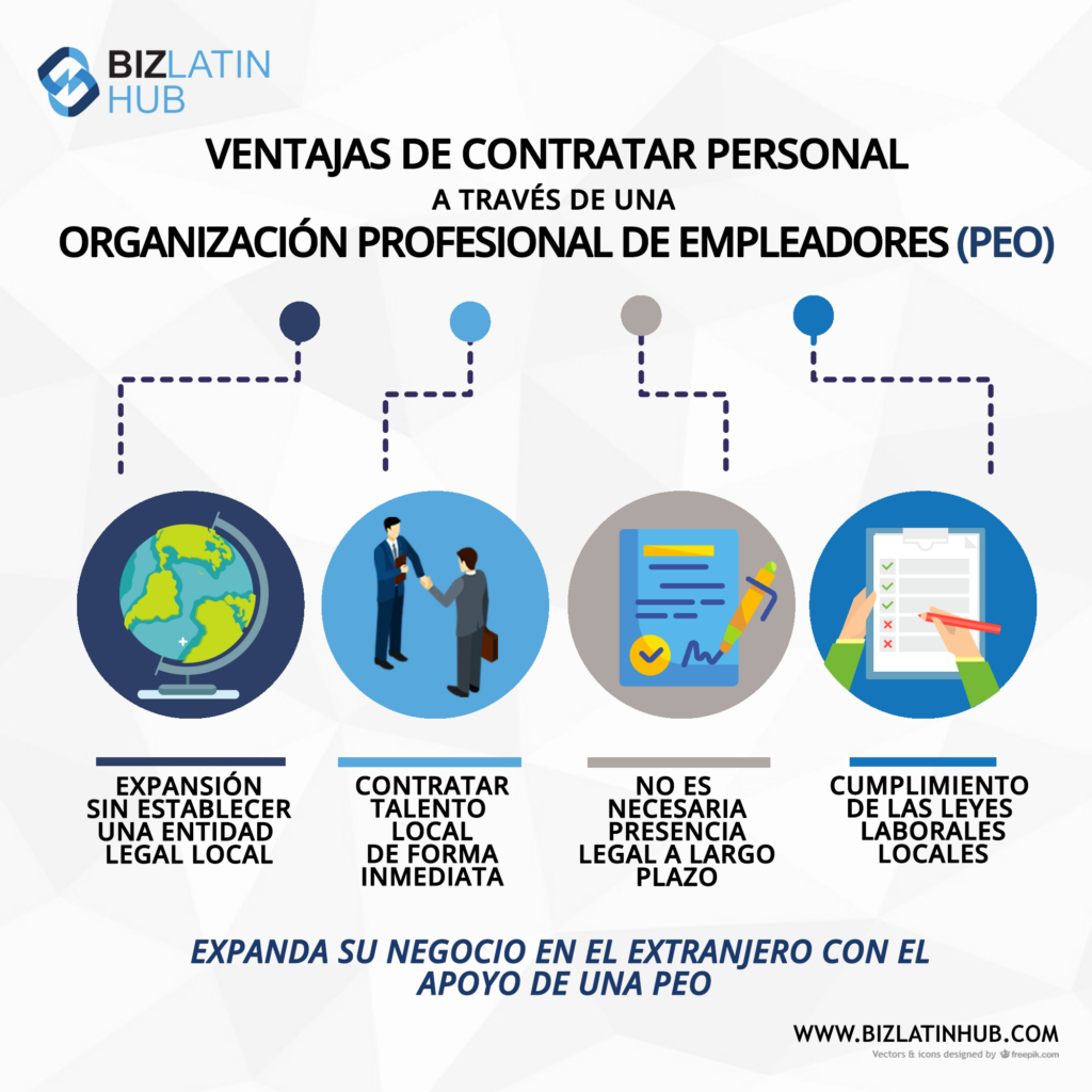 infografia con ventajas sobre un empleador de registro en Argentina