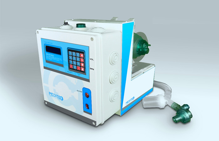 The Meditec respirator developed by Bolivia tech company Creotec