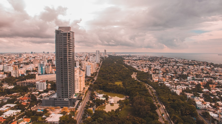 An aerial view of Santo Domingo, where you may want to register a subsidiary in the Dominican Republic
