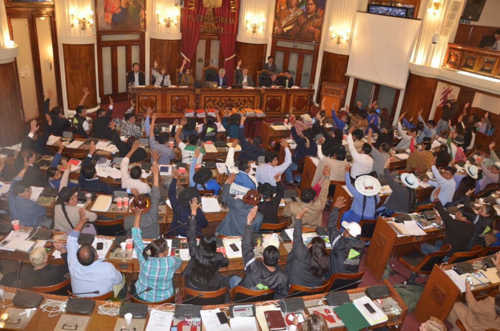 Bolivia's congress, where some of the regulatory updates for January 2021 were discussed