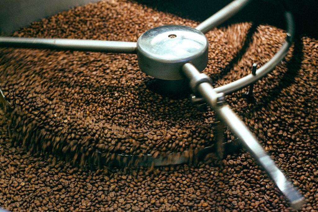 A photo of cofee production in the Colombia coffee region