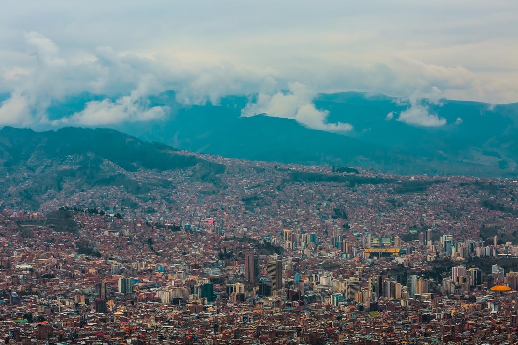 A photos of La Paz, the capital of Bolivia, where you may wish to seek out payroll outsourcing services