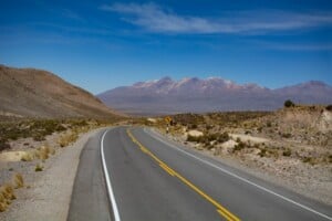 A view of the Andes on the road between Arequipa and Chivay in Peru, one of four countries involved in a new scheme promoting regional integration in Latin America