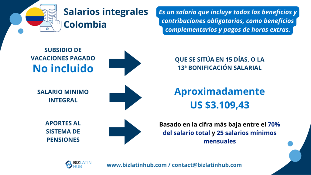 ¿Qués es un salario integral en Colombia? Despeje esta y otras dudas acerca de la ley laboral en Colombia con ayuda del equipo profesional de Biz Latin Hub