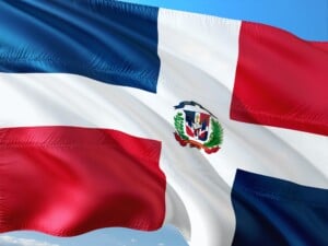 The flag of the Dominican Republic where predicted record GDP points to a strong future for the economy