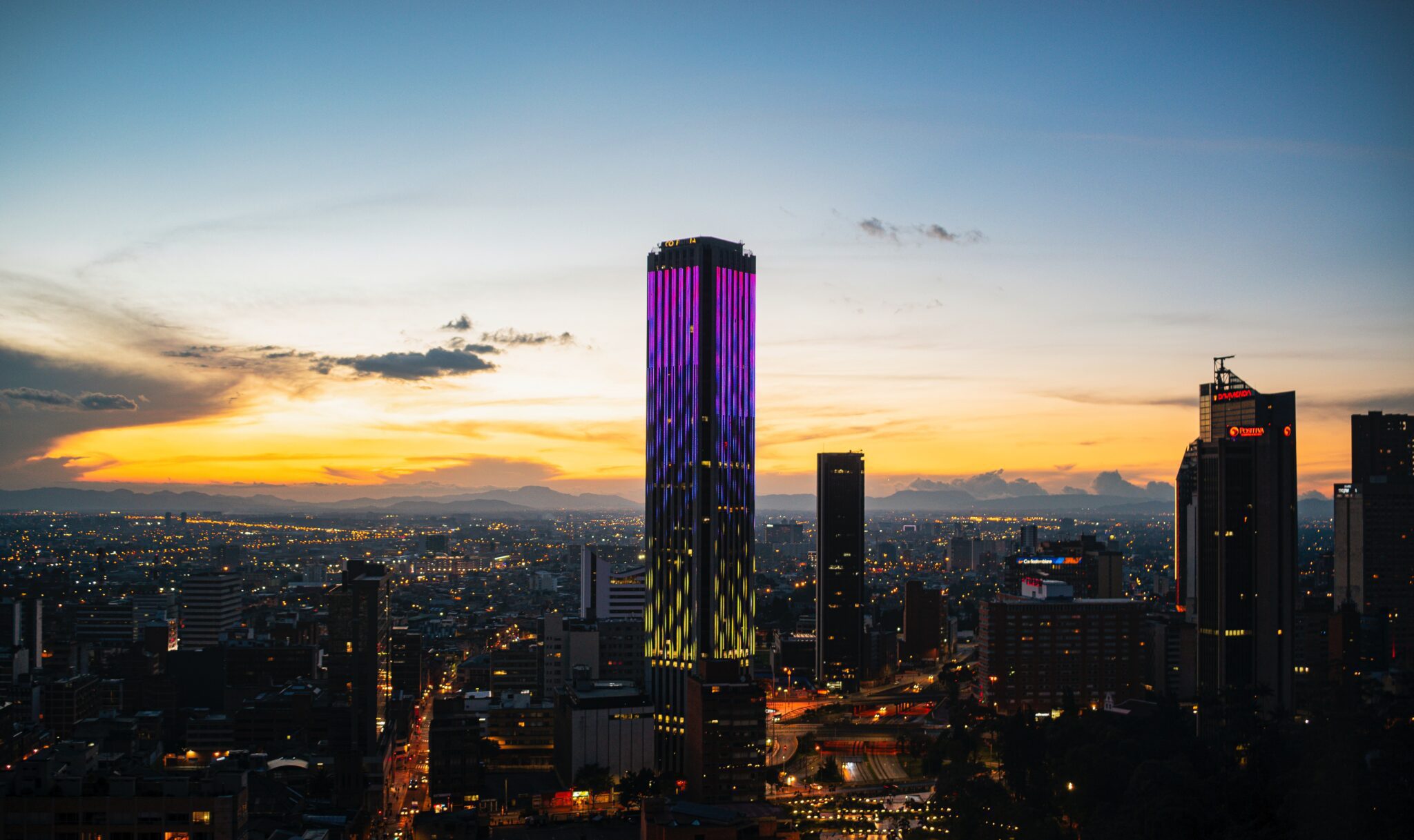 A photo of Bogota, where outsourcing offers a solution to hiring needs in Colombia