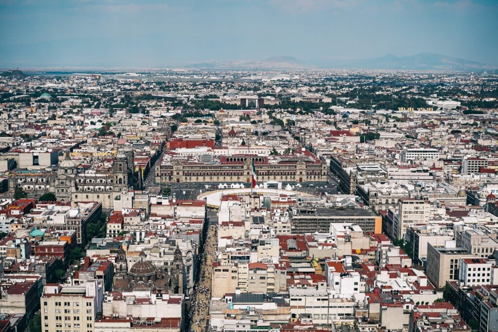A photo of Mexico City, where a legal firm providing corporate legal services in Mexico is likely to be based.