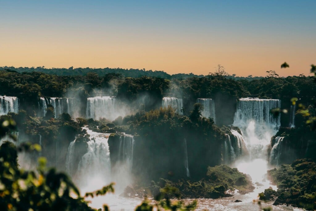 Iguacu Falls on the Paraguay - Brazil border. New legislation is looking to potentially legalize Bitcoin in Paraguay