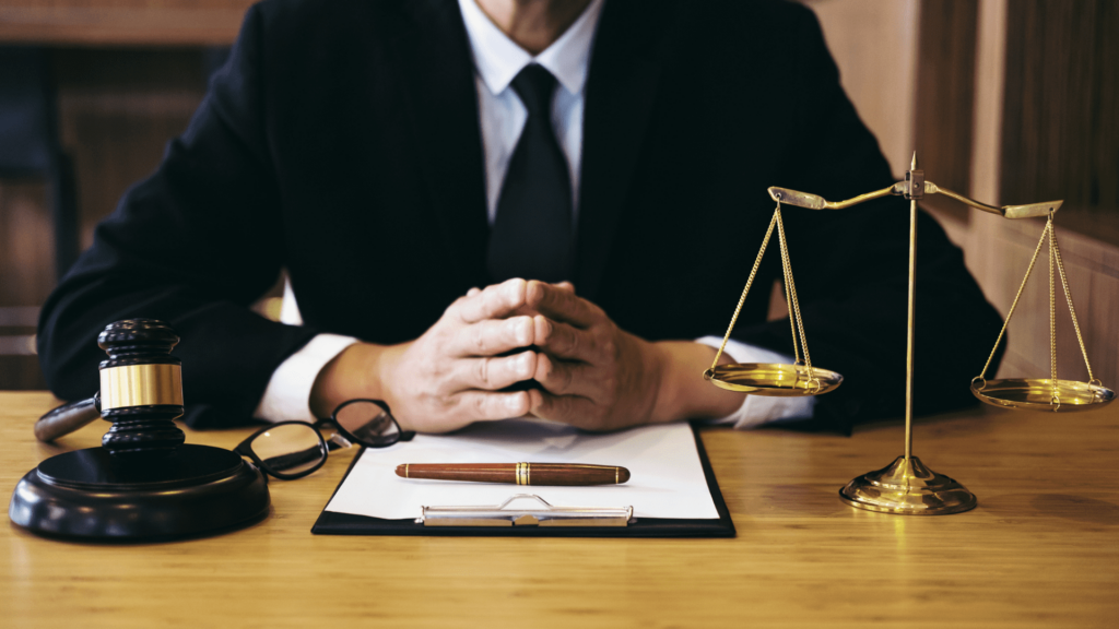 Stock image of a lawyer representing a legal firm in Argentina assisting with corporate law