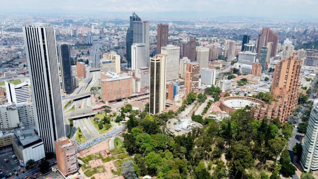A photo of Bogota the capital of Colombia, a popular destination for internships in the country