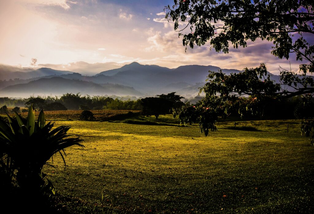 A stock photo of a rural area in Colombia to accompany article on agricultural exports.