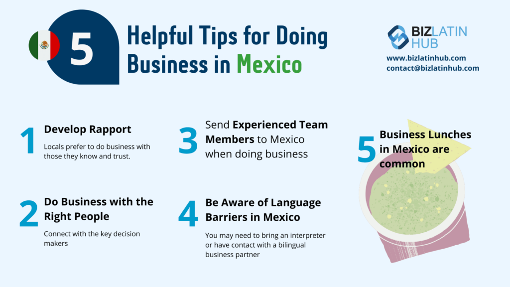 Tips when doing business in Mexico: Get to know the market. 