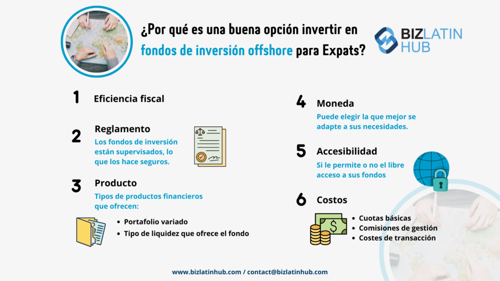 ¿Por qué es una buena opción invertir en fondos de inversión offshore para expatriados? una infografía de biz latin hub.