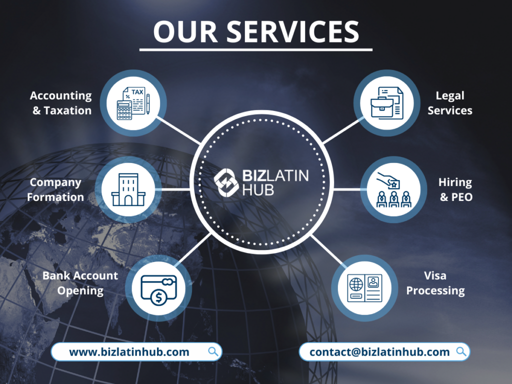 The main services offered by BLH include legal services, accounting and tax, contracting and PEO, due diligence, tax advice and visa processing.