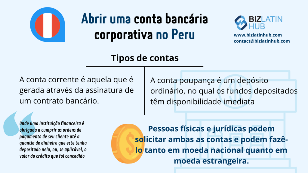 Abrir una cuenta bancaria en Perú - Algunos datos importantes sobre cómo abrir una cuenta bancaria corporativa en Perú.