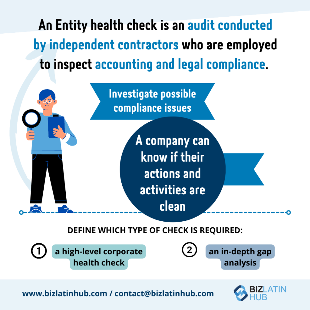 ´´audits in businesses¨ infographic by Biz Latin Hub for an article on ¨auditor in Uruguay¨ 