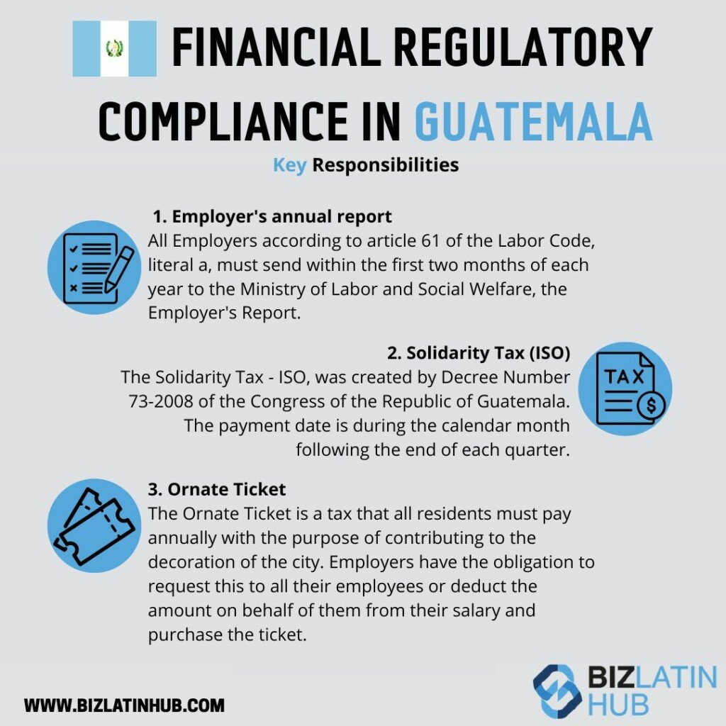 A description of accounting tax requirements in Guatemala