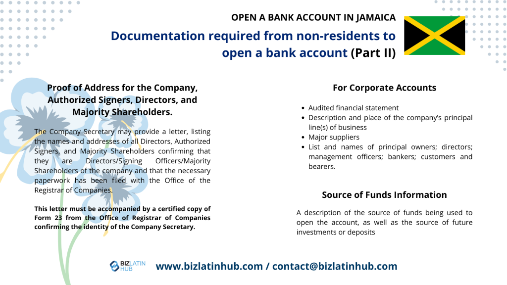 How to Open a Corporate Bank Account in Jamaica?