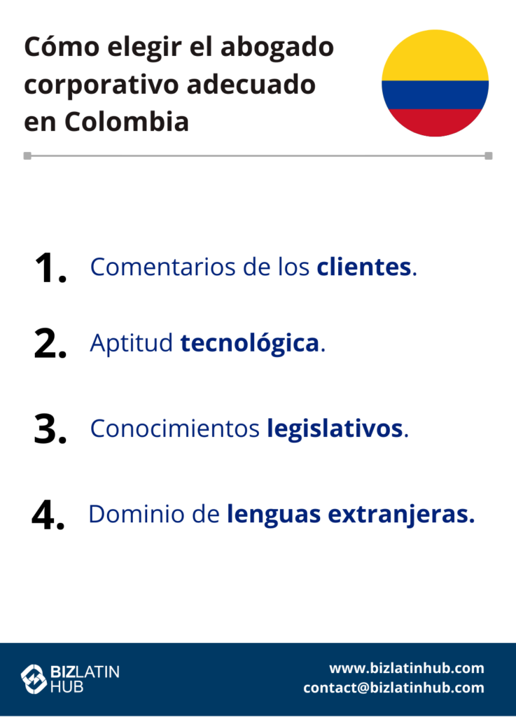 4 claves para elegir un abogado corporativo en Colombia