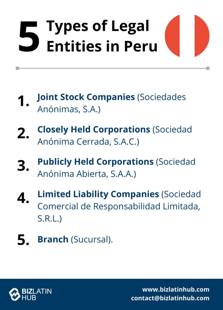 5 Types of Legal Entities in Peru
