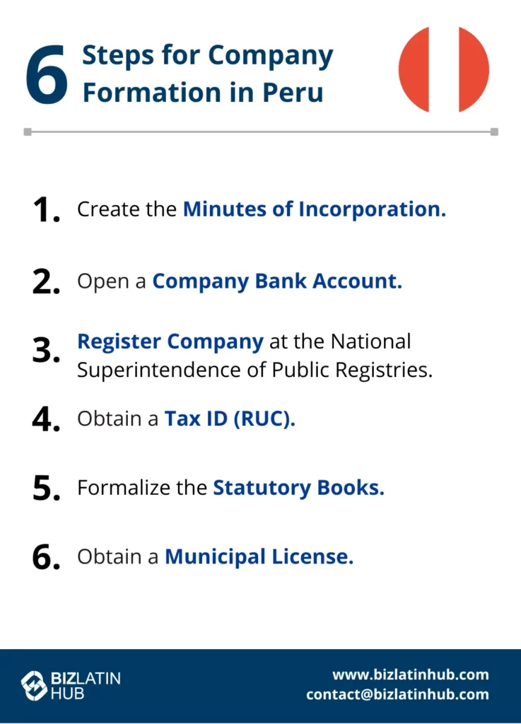 6 Steps to Form a Company in Perú