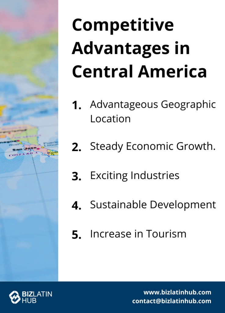 5 Opportunities and Competitive Advantages for business prospects in Costa Rica and Central America